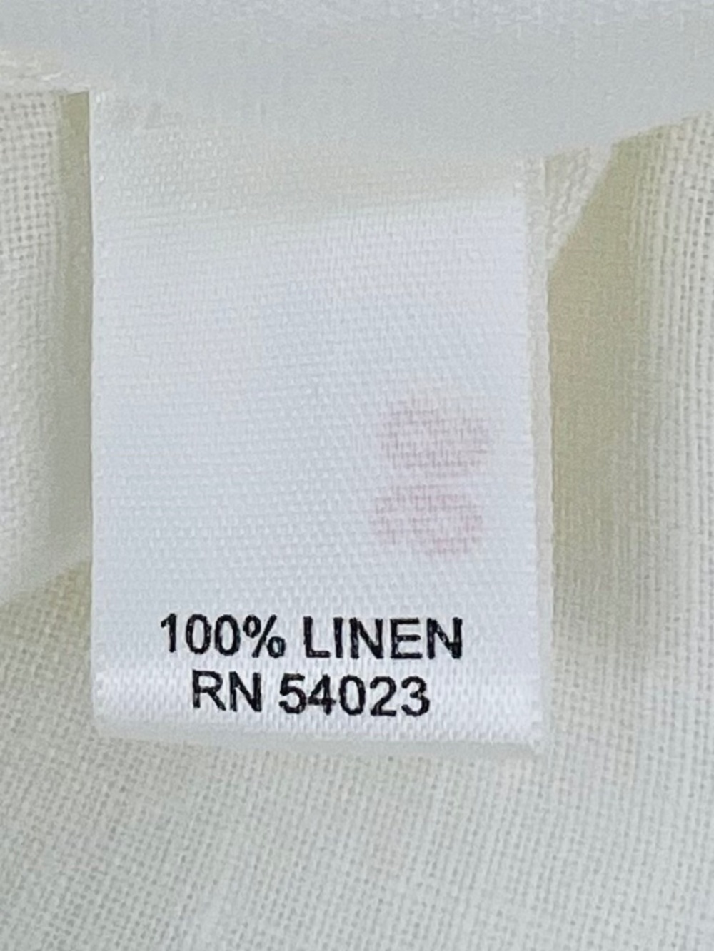 Banana Republic Classic 100% Linen V-neck Collared Shirt M White Preppy Tropical - Picture 8 of 12